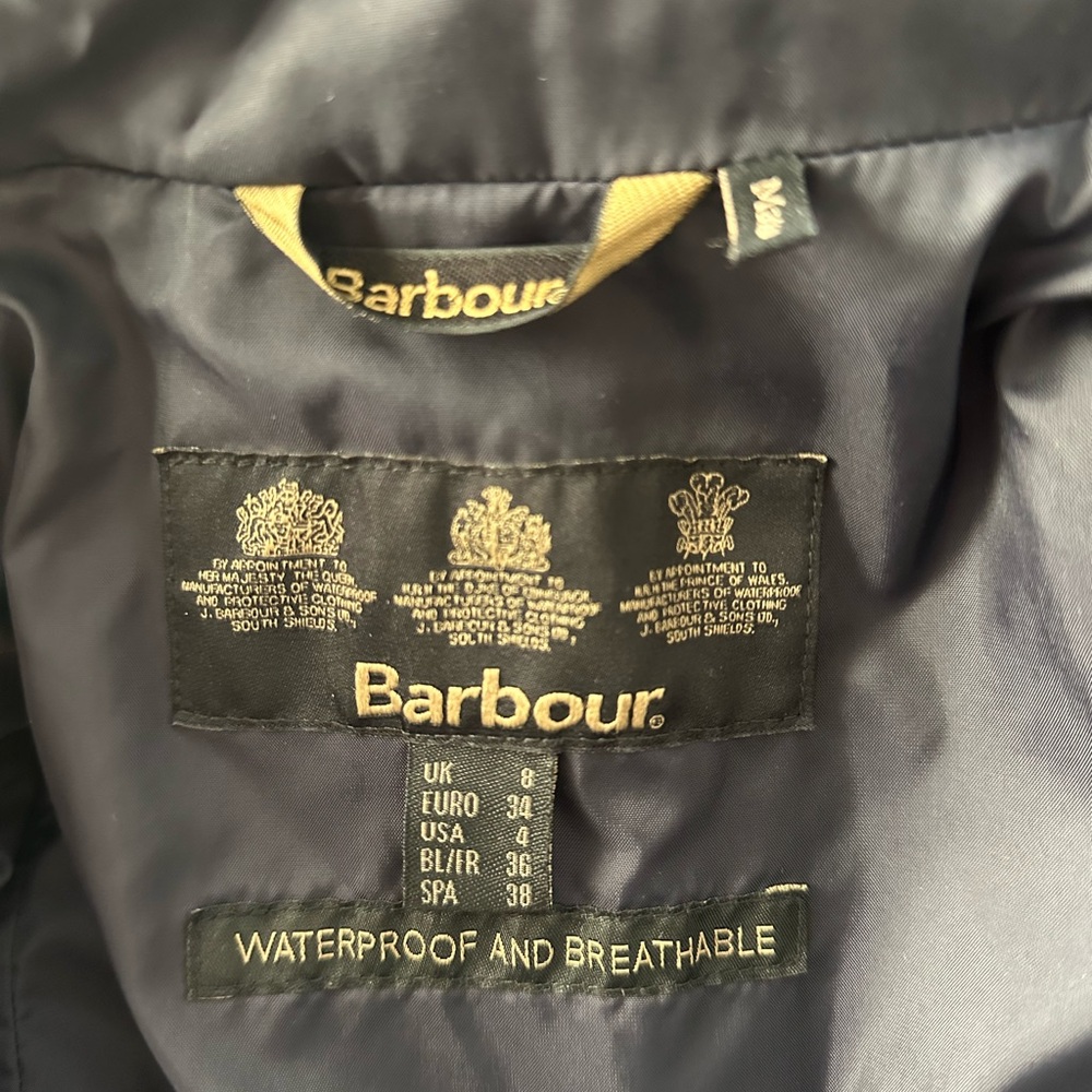Barbour Women's Brocklane Navy Quilted Jacket - Picture 4 of 7